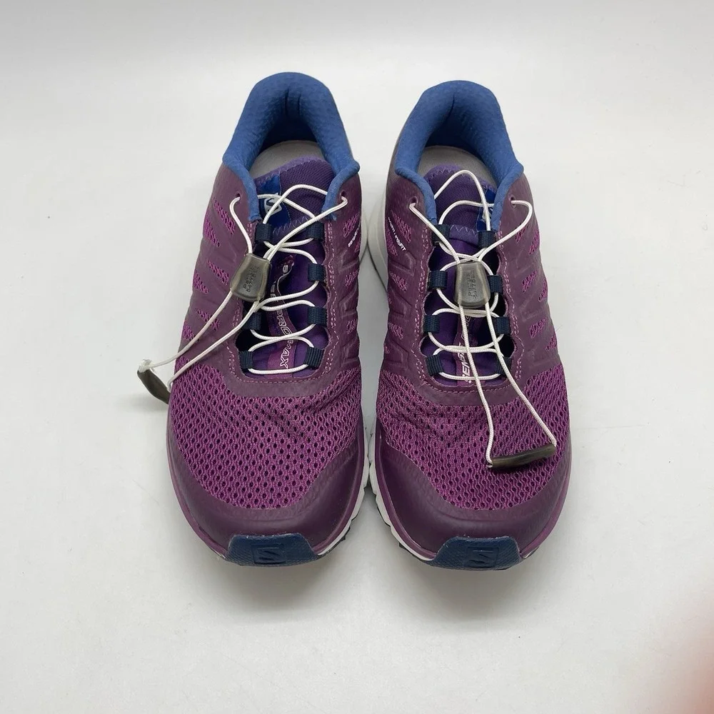 Salomon Sneakers Womens 7.5 Sense Pro Max 392488 Purple Athletic Trail Gym Shoes